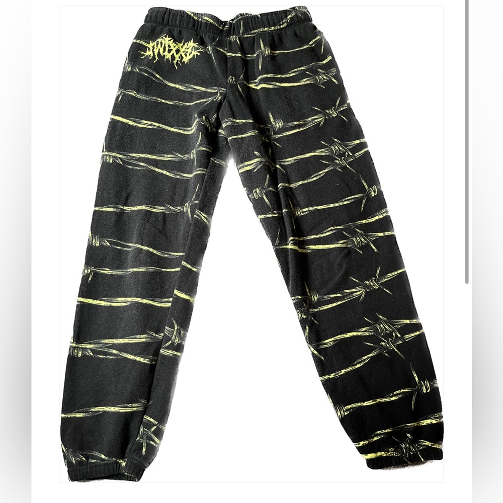 XS Women or XXS Men’s barbwire track pants